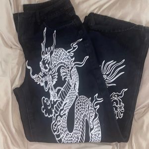 Dragon pants (front and back print)